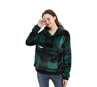 LINYUCHEN Cat Pouch Hoodie Large Pet Pouch Sweatshirt Puppy Kitten Holder Carrier Pullover Tops for Women, Green, XL