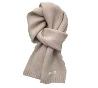 LINYUMEILL 100% Pure Wool Scarf~Wool Camel Beige Warm Knitted Scarf Hundred Men'S And Women'S Scarves,Beige
