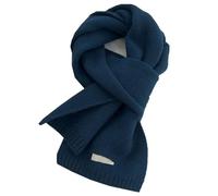 LINYUMEILL 100% Pure Wool Scarf~Wool Camel Beige Warm Knitted Scarf With Men And Women'S Scarf,Ink Blue
