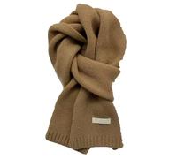 LINYUMEILL 100% Pure Wool Scarf~Wool Camel Beige Warm Knitted Scarf With Men'S And Women'S Neck,Dark Camel