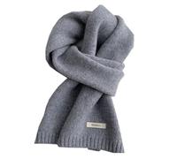 LINYUMEILL 100% Pure Wool Scarf~Wool Camel Beige Warm Knitted Scarf With Men'S And Women'S Scarves,Light Grey