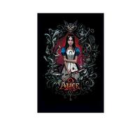 LINYUYI Game Alice Madness Returns 12 Canvas Poster Bedroom Decor Sports Landscape Office Room Decor Gift Unframe:12×18inch(30×45cm)