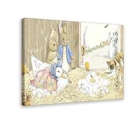 LINYUYI The Tale of Peter Rabbit 6 Canvas Poster Wall Art Decor Print Picture Paintings for Living Room Bedroom Decoration Frame:24×36inch(60×90cm)