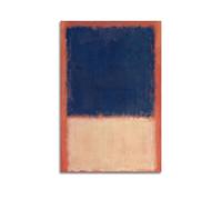 LINYUYING Abstract Painting Mark Rothko Poster Royal Red And Bluewall Art Canvas Aesthetic Music And Movie Decoration Living Room Bedroom 12x18inch(30x45cm) Unframe-style