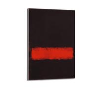 LINYUYING Black, Red And Black by Mark Rothko Great Works Print Posterwall Art Canvas Aesthetic Music And Movie Decoration Living Room Bedroom 16x24inch(40x60cm) Frame-style