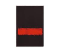 LINYUYING Black, Red And Black by Mark Rothko Great Works Print Posterwall Art Canvas Aesthetic Music And Movie Decoration Living Room Bedroom 12x18inch(30x45cm) Unframe-style