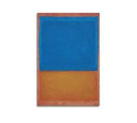 LINYUYING Mark Rothko ArtWork - Red, Blue, Orange Print Posterwall Art Canvas Aesthetic Music And Movie Decoration Living Room Bedroom 08x12inch(20x30cm) Unframe-style