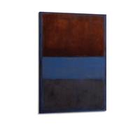 LINYUYING Mark Rothko ArtWork - Rust And Blue Print Posterwall Art Canvas Aesthetic Music And Movie Decoration Living Room Bedroom 16x24inch(40x60cm) Frame-style