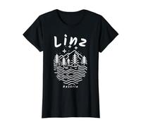 Linz Austria Value Graphic T-Shirt, Women, Black, L
