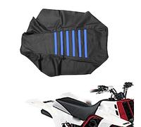 LINZDSIAM Atv Ribbed Pvc Soft Seat Cover Yfz350 All Black/Blue Non-Slip For Yamaha Banshee 350 1987-2006