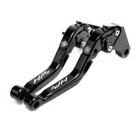 LINZDSIAM for HP2 H P 2 Sport 2008 2009 2010 2011 Motorcycle Aluminum Adjustable Folding Extendable Brake Clutch Levers(Black-A)