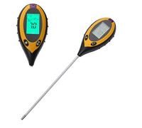 LINZI 4 in1 Soil Moisture Meter, Soil Moisture/Humidity/Sunlight Intensity/pH Tester for Plant Water Monitor for Garden Lawn Farming Indoor and Outdoor Use, Battery Included