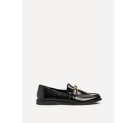 Linzi Affluent Black Faux Leather Slip On Loafer Black