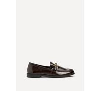 Linzi Affluent Brown Faux Leather Slip On Loafer Brown