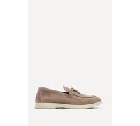 Linzi Alette Mocha Faux Suede Slip On Loafers In Brown Brown