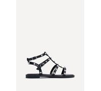 Linzi Billie Black Studded Gladiator Sandal Black 7-Standard Fit