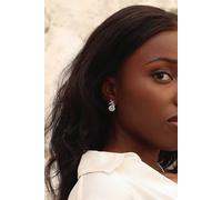 Linzi Bloom Silver Crystal Drop Earrings Silver