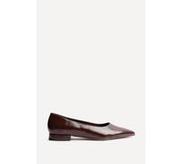 Linzi Compete Wide Fit Brown Faux Leather Pumps Brown