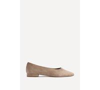 Linzi Compete Wide Fit Taupe Faux Suede Pumps Taupe