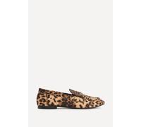 Linzi Edition Leopard Print Penny Loafers In Tan Tan
