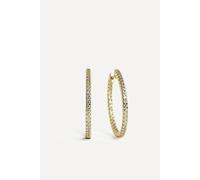 Linzi Eternal Gold Crystal Hoop Earrings Gold