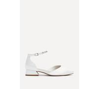Linzi Everlasting Wide Fit Bridal Low Court Heels In White White