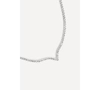 Linzi Evermore Silver V-Shape Tennis Necklace Silver