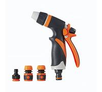 LINZI Garden Hose Spray Gun, High Pressure Spray Nozzle with Hose Connectors for Plant Lawn Watering, Pet Shower, Car Washing, Window Cleaning 664026