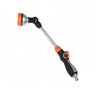 LINZI Garden Hose Spray Gun Long Handle 8 Adjustable Modes Extended Spray Nozzle Watering Lance for Hanging Basket Cleaning, Plants Lawns Watering, Pets Shower, Car Washing