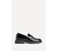 Linzi Hilton Black Patent Penny Loafer Black