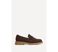 Linzi Hilton Brown Faux Suede Penny Loafer Brown