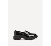 Linzi Lesson Black Patent Chunky Loafer Black 7-Standard Fit