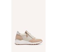 Linzi Luca Nude Wedge Trainer Nude 7-Standard Fit