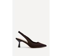 Linzi Presley Brown Lycra Court Heels Brown