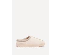 Linzi Tammy Beige Suede Slipper Beige 5-Standard Fit