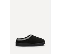 Linzi Tammy Black Suede Slipper Black 7-Standard Fit