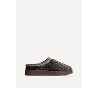 Linzi Tammy Leopard Print Slipper In Yellow Yellow 6-Standard Fit