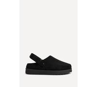 Linzi Teddy Black Slip-On Slingback Clog Black 7-Standard Fit