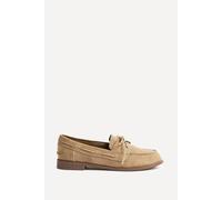 Linzi Vanish Beige Faux Suede Loafers Beige 6-Standard Fit