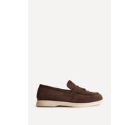 Linzi Women's Alette Brown Faux Suede Slip On Loafers | Size: 7/Standard Fit