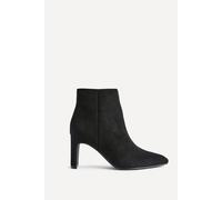 Linzi Women's Alisha Black Faux Suede Heeled Ankle Boot | Size: 3/Standard Fit