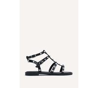 Linzi Women's Billie Black Studded Gladiator Sandal | Size: 3-Standard Fit Linzi Black 3-Standard Fit