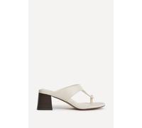 Linzi Women's Briar Ivory Toe Post Mule Heels | Size: 3-Standard Fit Linzi Ivory 3-Standard Fit