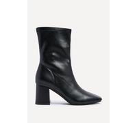 Linzi Women's Bronx Black Faux Soft Leather Block Heel | Size: 6-Standard Fit Linzi Black 6-Standard Fit