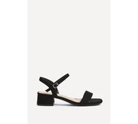 Linzi Women's Carlie Wide Fit Black Faux Suede Low Heels | Size: 6-Wide Fit Linzi Black 6-Wide Fit