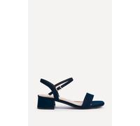 Linzi Women's Carlie Wide Fit Navy Faux Suede Low Heels | Size: 4-Wide Fit Linzi Navy 4-Wide Fit
