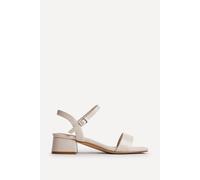 Linzi Women's Carlie Wide Fit Nude Faux Leather Low Heels | Size: 3/Wide Fit