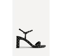 Linzi Women's Charisma Polka Dot Heeled Sandals in Black | Size: 7-Standard Fit Linzi Black 7-Standard Fit