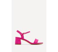 Linzi Women's Darcie Fuchsia Faux Suede Heeled Sandals | Size: 5/Standard Fit