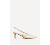 Linzi Women's Eliza Taupe Faux Leather Court Heels | Size: 7/Standard Fit